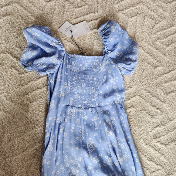 *NEW*‎ Blue Floral Midi Dress - Picture 5 of 9